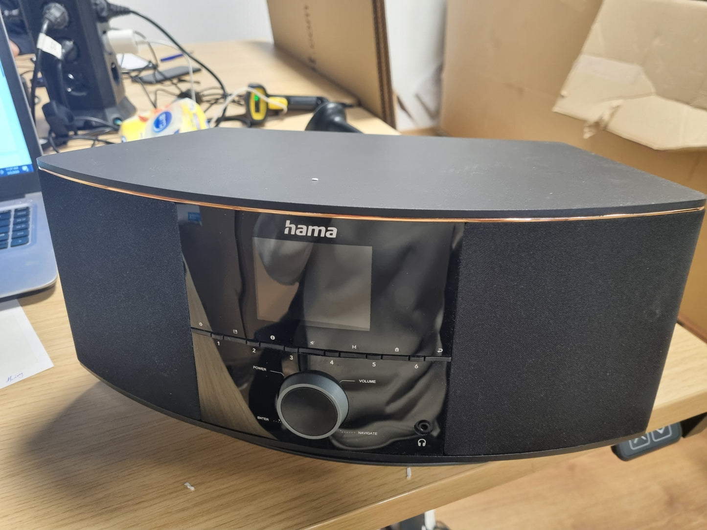 188666 - HAMA Radio Interneti Bluetooth & DAB+ DIR150BT, Radio Dixhital WLAN, Suport për Spotify & Amazon Music, 90W, Ekran me ngjyra, Alarm & Telekomandë - E Zezë