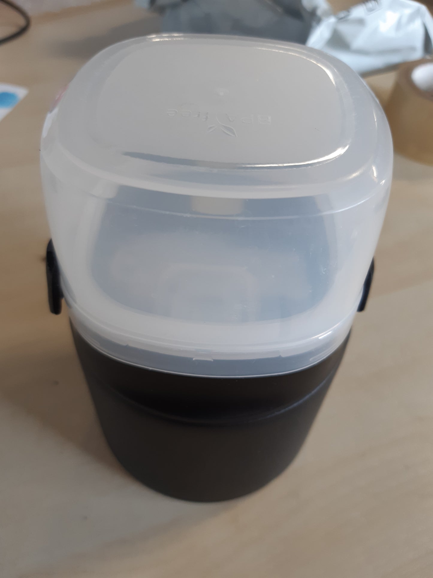 246954 - ITSLIFE Enë Ushqimi Termos 450ml me 2 Kuti Ushqimi, Kuti Dreke e Papërshkueshme nga Hidhet për Fëmijë me Lugë, Gotë Drithërash prej Çeliku Inoks, Enë Ushqimi e Izoluar me Vakum për Shkollë, Zyrë, Kamping, e Zezë