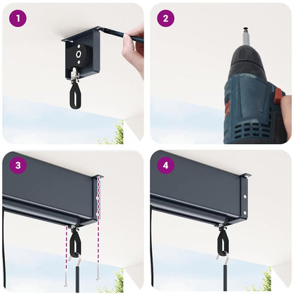 141430 - Perde dekorative vidaXL – 140x250 cm, ideale për ballkon