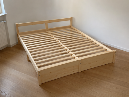 265124 - vidaXL Kornizë Shtrati 140×200 cm – Dru Pishe Masiv
