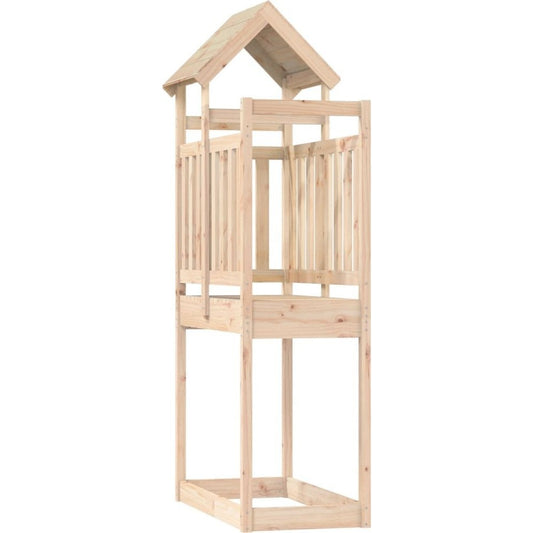 265482 - VIDA XL Kullë lojërash 52,5x110,5x214 cm Dru i fortë pishe