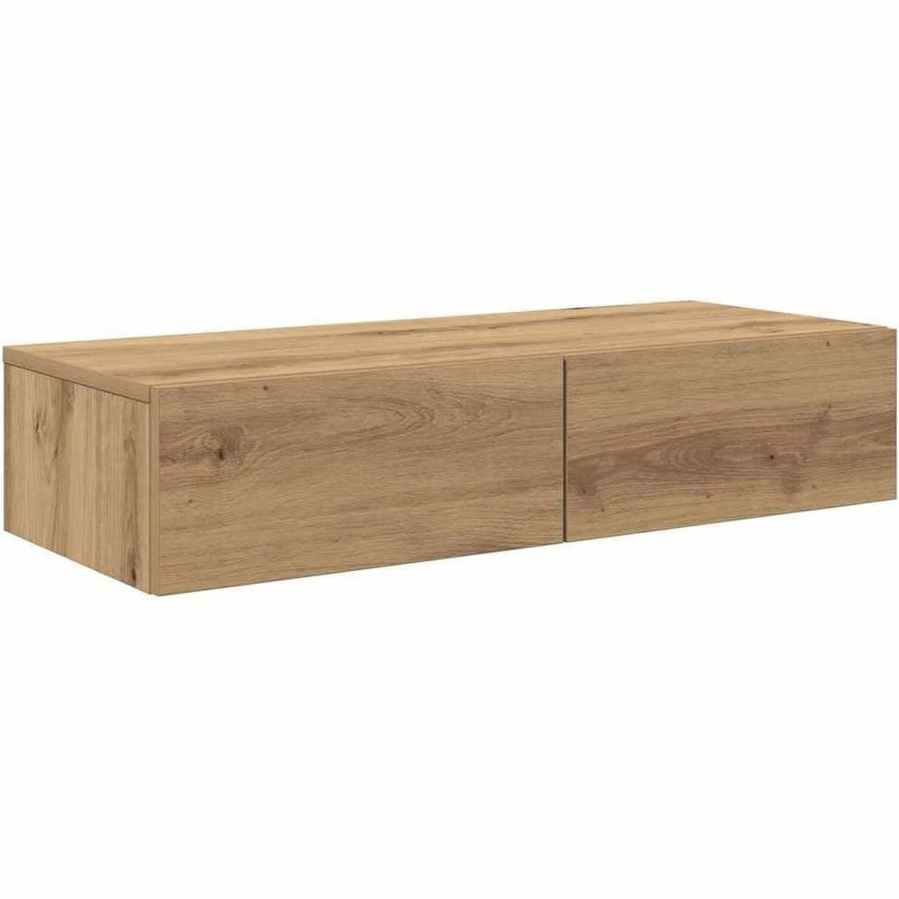 244723 - vidaXL Raft Muri me Sirtarë Artizanal Lisi 100x36x19 cm, Dru i Inxhinieruar