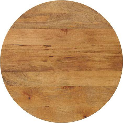 212339 - VidaXL Sipërfaqe Tavoline Ø 70x3.8 cm e Rrumbullakët prej Druri Mango