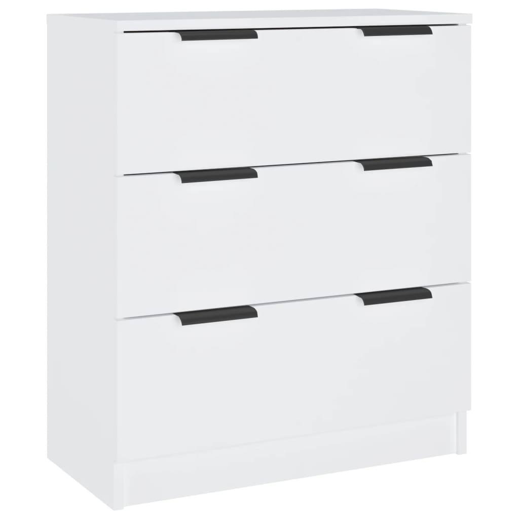 280125 - vidaXL Bufe e Bardhë 60x30x70 cm Material me bazë druri