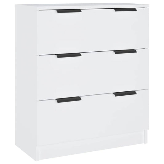 280125 - vidaXL Bufe e Bardhë 60x30x70 cm Material me bazë druri