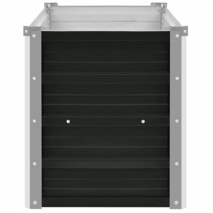 270003 - vidaXL Krevat i Ngritur për Kopsht, Antracit, Çelik i Galvanizuar, 160x40x45 cm