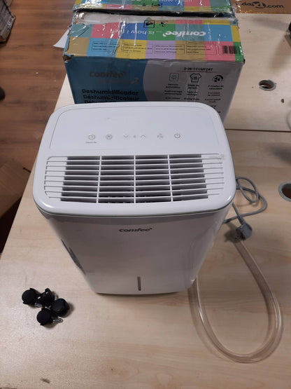 162055 -COMFEE Tharëse Ajri 12L/Ditë, e Përshtatshme për Dhoma deri në 50m3, me Shkrirje Automatike, Bllokim për Fëmijë, Ulje Zhurme, Ftohës R290, Modeli CDDOE-12DEN7-QA3(BE)