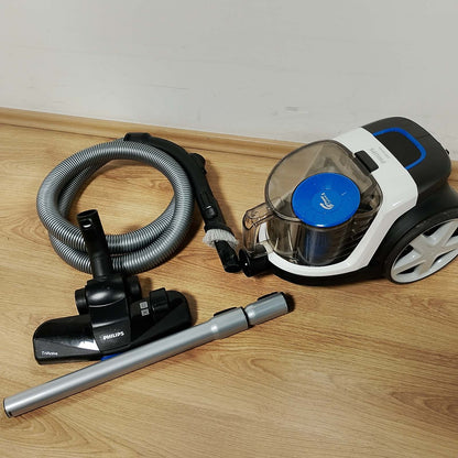 162139 - PHILIPS Fshesë PowerPro pa qese, 900W, Teknologjia PowerCyclone 5, Filtër Alergjie H13, Heqje 99.9% Pluhuri, Zbrazje Higjenike, Dizajn i Lehtë (Modeli FC9332/09)