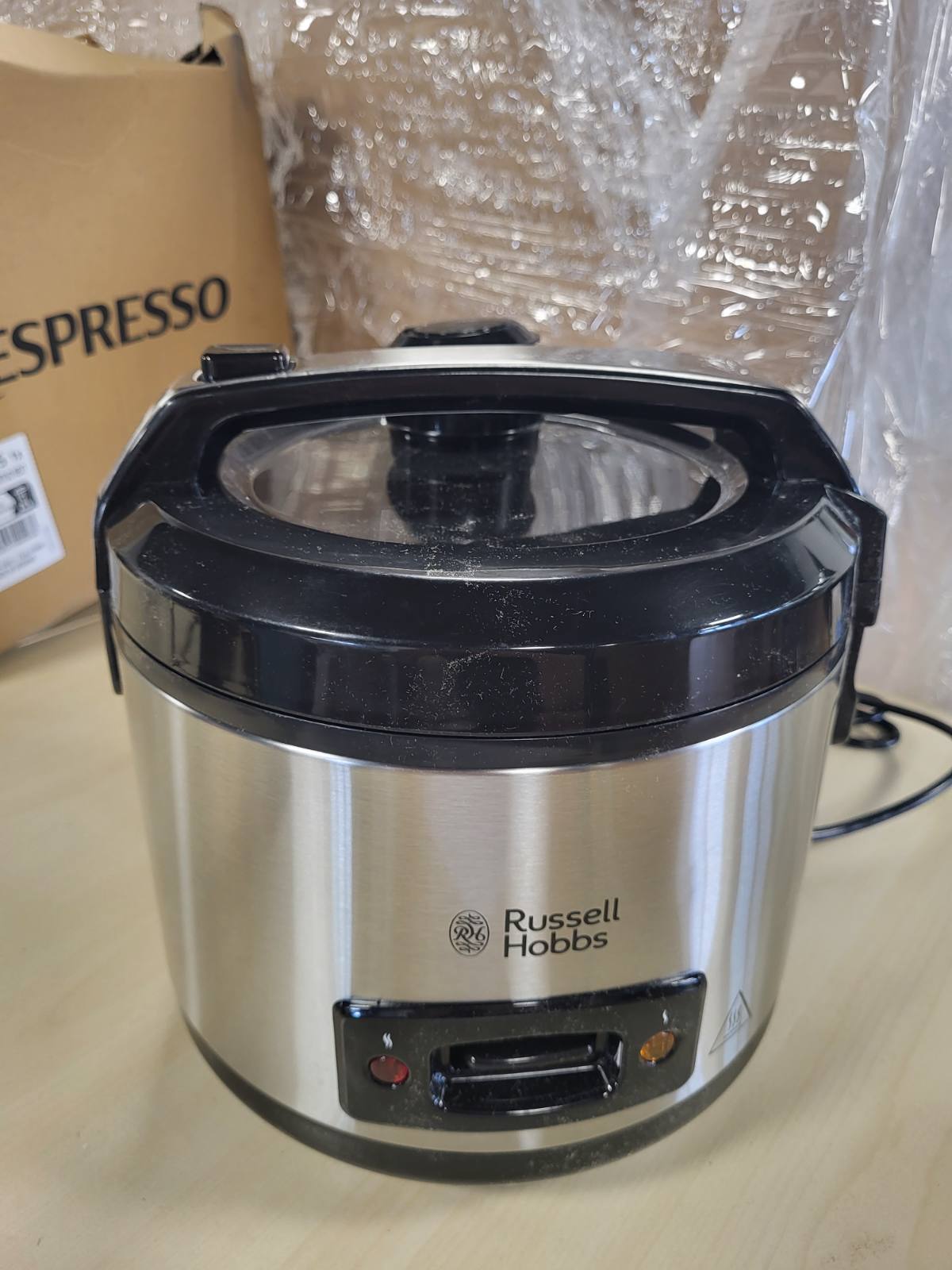 162309 - RUSSELL HOBBS Tenxhere Orizi me Futje Avulli, 1.2L, nga Çeliku Inox, me Kapak Aromatik dhe Gotë Matëse - Modeli 27080-56
