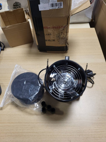162361 - MTUTU Aspirator Kuzhine Portativ 40W, Kapacitet 600m³/h, Ventilator Ajri Alumini, me 10 Filtra Karboni Aktiv, I Rregullueshëm 120°, Zhurmë e Ulët, për Ventilim me Qarkullim Ajri të Brendshëm, RV