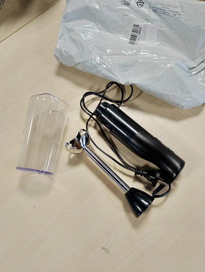 162565 - AEG - Blender Dore HB4-1-4GG, Fuqi 600 W, 2 Shpejtësi, Funksion Turbo, Enë 0.6 L me Gotë Matëse, E Përshtatshme për Lavastovilje, Pa BPA, E Zezë.