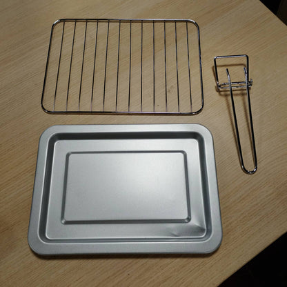 162568 - CECOTEC Furrë Countertop Bake&Toast 1090, e Bardhë, Kapacitet 10 L, Fuqi 1000 W, Kohëmatës 60-Minutësh, Temperaturë e Rregullueshme deri në 230ºC, Tepsi Pjekjeje dhe Raft, Maça, Alarm i Dëgjueshëm, Elemente Ngrohëse Kuarci