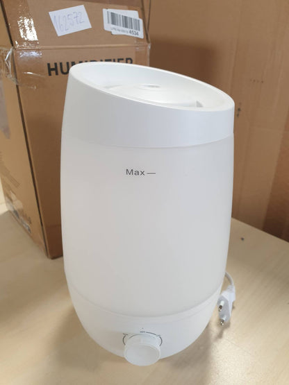 162572 - AROEVE Lagështues Ajri me Kapacitet 2.5L, Prodhojnë 250ml/orë, Difuzues Vaji Esencial, Fikje Automatike, Niveli i Zhurimës 25 dB, i Përshtatshëm për Foshnje dhe Bimë, Ngjyra E Bardhë