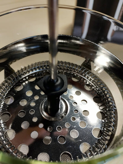 162745 - BODUM Makinë për Kafe French Press Caffettiera, Kapak Plastik i Zi dhe Kornizë Çeliku Inox, Kapaciteti 8 Filxhanë/34 Ons