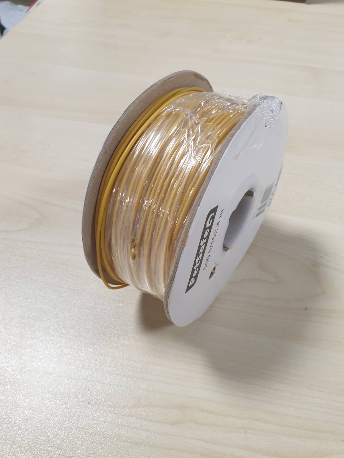 183207 - PETSAFE Tel Kufizues, Bobinë 500 Këmbësh me Bakër të Ngurtë 20 Gauge, Për Kafshë Shtëpiake, Ngjyra e Verdhe
