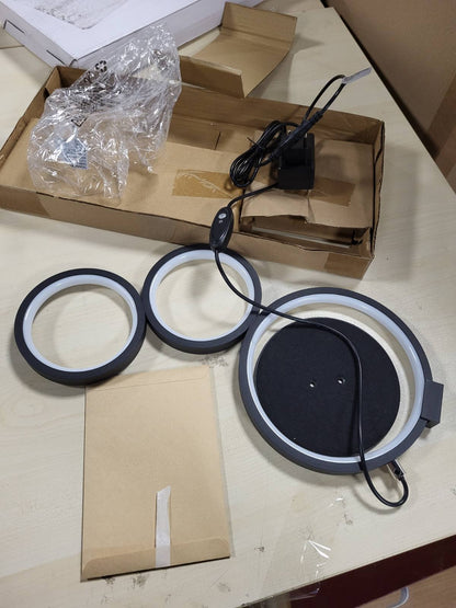 183289 - TRIO LIGHTING Llambë Tavoline LED Rondo 522610332, Metal i Zi Mat, me LED 17 Vat, Errësim me Prekje