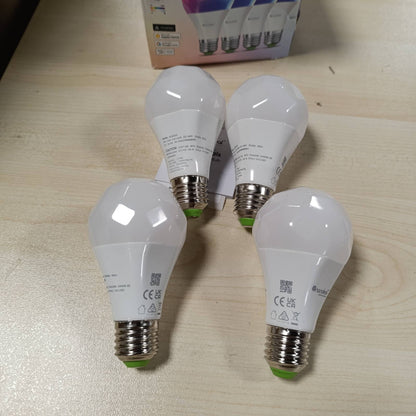 183295 - NANOLEAF Llampa WLAN E27, 4 llamba LED RGBW, 16 milion ngjyra, Kontroll me Aplikacion dhe Zë, Pajtueshmëri me Alexa, Apple dhe Google Home