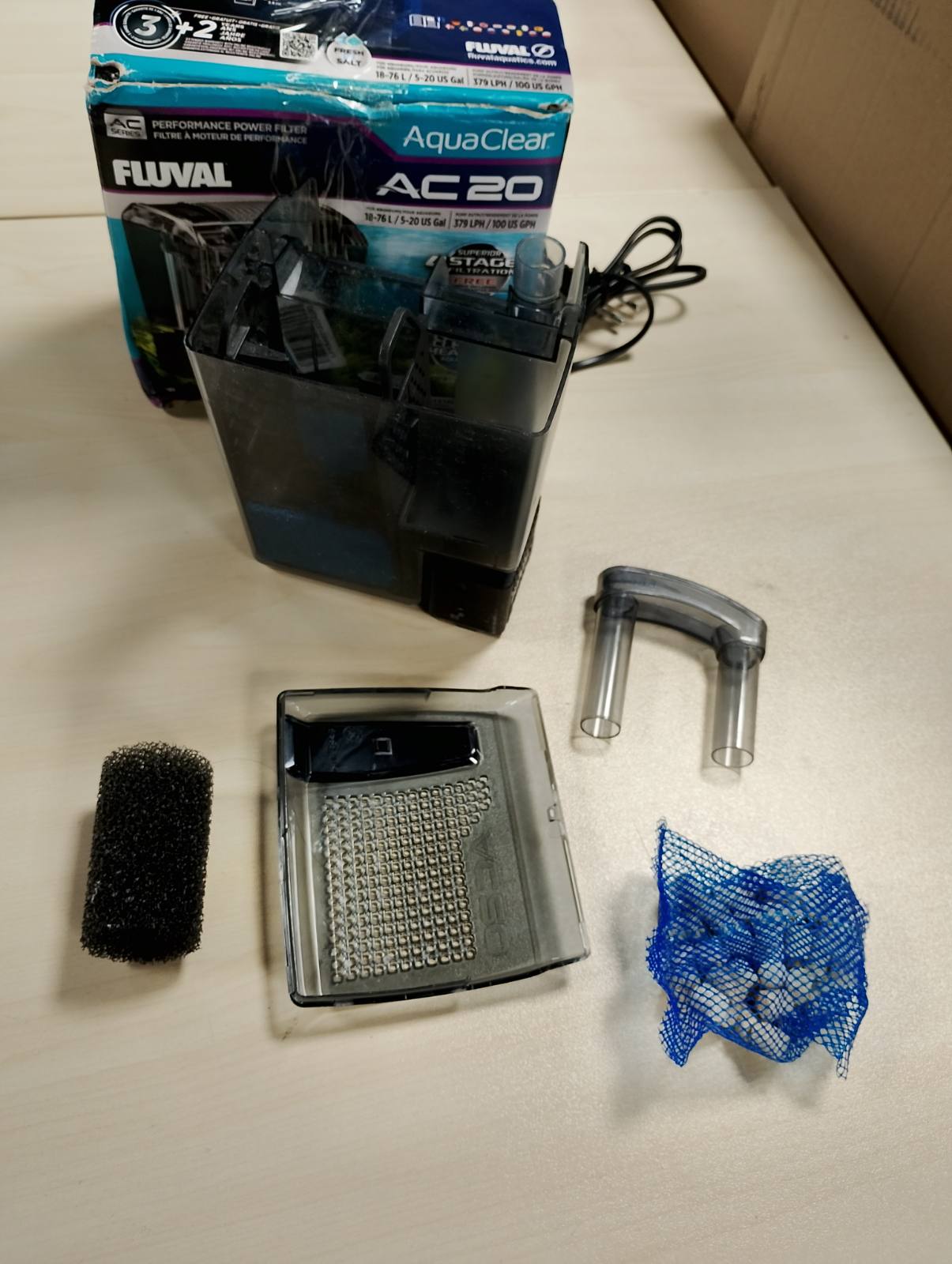 183479 - FLUVAL Filtri i Ujit AquaClear AC20 me Performancë të Lartë, Kapaciteti 18-76 Litra