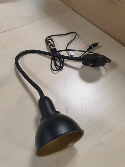 183487 - BRILONER - Llambë e Natës për Mure me Krah Fleksibël, Lexim, Çelës Ndezje/Fikje, 1x E14, Maks. 25 Vat, Metal, Ari i Zi, Modeli 2084-015