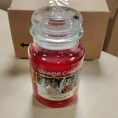 183670 - YANKEE CANDLE Qiri Aromatik në Kavanoz, Madhësi e Madhe, 'Magjia e Krishtlindjeve', Deri në 150 Orë Kohë Djegie