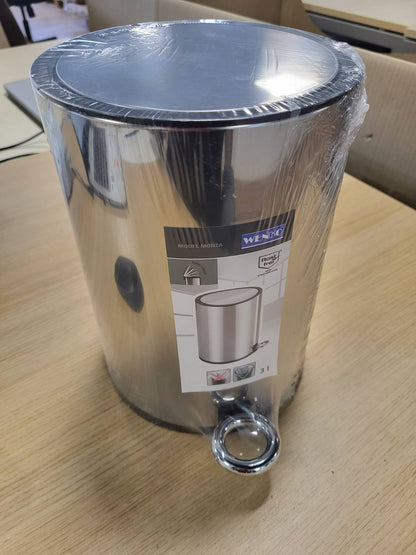 183816 - WENKO Kosh Pedale Kozmetike Monza Easy Close prej Çeliku Inox, me Ulje Automatike, Kapacitet 3L, përmasa 18.5 x 25.5 x 24.5 cm, me Shkëlqim