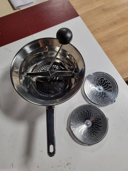 184080 - FACKELMANN 2764250 Mulli përimesh prej çeliku inox, Gri, 24 cm