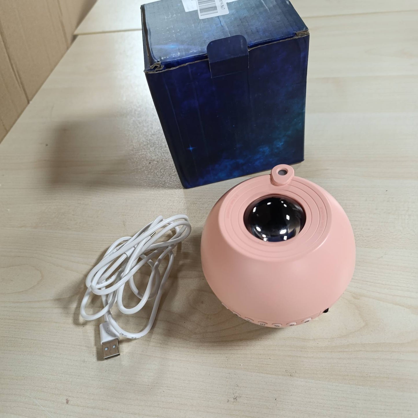 184159 - PIKOY Projektor Galaxy Llambë Lave me 15 Ngjyra dhe 15 Zhurma të Bardha, Bluetooth 4.0, Përshtatshëm për Moshat 5-11 Vjeç, Ideale si Dhuratë për Vajza, Djem dhe Fëmijë, Përshtatshëm për Ditëlindje dhe Dekor të Dhomës