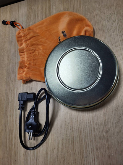 184244 - ARDES - Ngrohësi Elektrik Duarsh dhe Këmbësh, Portativ dhe Rikarikueshëm, Modeli AR071A, Fuqia 550W, me Dritë Treguese, Mbulesë Prej Leshi, Material Bronzi