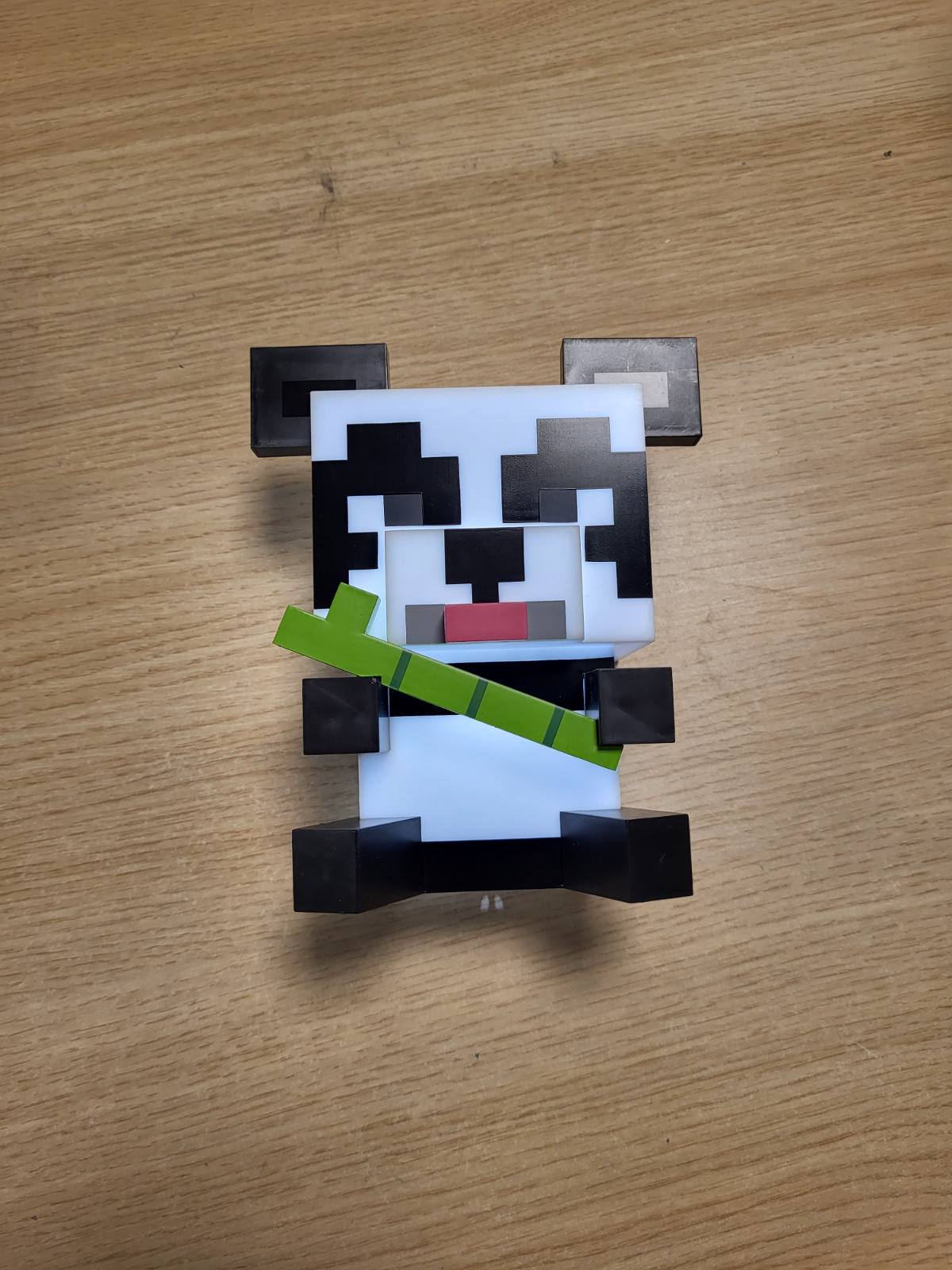 184605 - MINECRAFT Dritë Panda - Mall i Licencuar Zyrtarisht, Dritë Nate Portative dhe Dekor Dhomë Lojërash për Fëmijë, Dhuratë për Lojtarë, Funksionon me Bateri