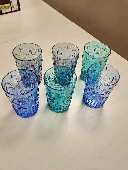 184990 - VILLA D'ESTE HOME TIVOLI Set Gota Uji me 6 Pjesë, Kapacitet 400 ml, Modeli Ocean