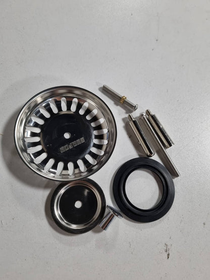 186018 - SURFOU Tapë Kullimi për Lavaman Kuzhine, 79 mm, me Filtër Kundër Bllokimit prej Çeliku Inoks, Universale, me 2 Thumba Ekscentrike të Rregullueshme dhe 1 Thumb Çeliku Inoks