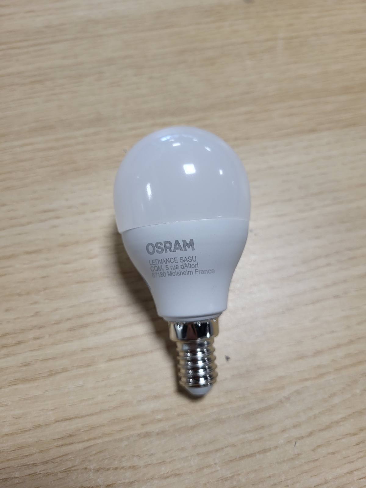 186181 - OSRAM Llampa LED SMART P40 Në Formë Mini Top, E14, 4.9W ZigBee 3.0, Ngjyra e Bardhë e Rregullueshme 2700-6500K, E Errësuar, Kontroll për Aplikacionin, Alexa