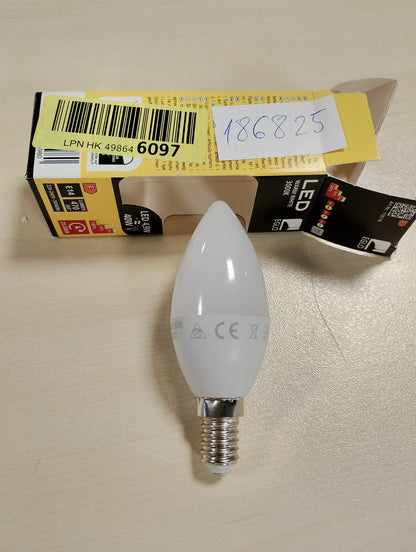 186825 - EGLO LED Llambë E14, 4.9 Vat (Ekuivalente me 40 Vat), 470 Lumens, Dritë e Bardhë e Ngrohtë 3000K, e Errësueshme në Shkallë, Formë Qiri, Llambë C37, Ø 3.7 cm