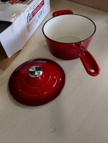 195408 - GALILEO Tigan me kapak prej gize të emaluar Les Cocottes SìChef, 19.3 cm, për induksion, i kuq