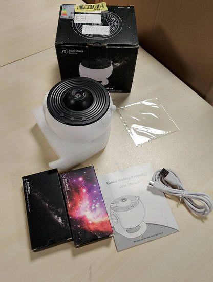 195972 - GALAXY Projektor Drite Yjesh Planetariumi Shtëpiak 13-në-1, Llambë Mjegullnaje Rrotulluese 360°, Dritë Nate me Qiell Yllor me 12 Yje të Sistemit Diellor dhe Hënë për Fëmijë dhe të Rritur