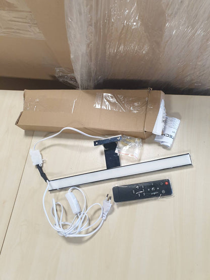 196011 - KYOTECH Dritë LED 12W për Pasqyrë të Banjës, Alumini, 400mm, 800LM, me Errësim dhe Telekomandë, IP44 Rezistente ndaj Ujit