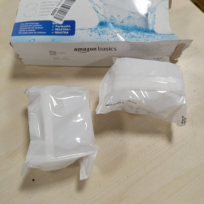 196916 - AMAZON BASICS - Pako me 3 Fishekë Filtri, e Pajtueshme me të Gjitha Kanat BRITA, Përfshirë Kanat Perfect Fit