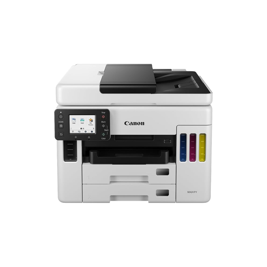 305000 - CANON Printer Shumëfunksional MAXIFY GX7050 (Printim, Kopjim, Skanim, Faks, A4, WLAN, LAN, LCD 6.7 cm, Printim dhe Skanim Dupleks, 600 Fletë) i Bardhë