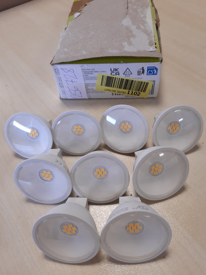 256728 - Llambë LED GY GU5.3 e Bardhë e Ngrohtë, 12V MR16 LED 4.5W 663 Lumen 3000K, Zëvendëson Llambën 40W, Kënd Rreze 120°, Pako me 9 copë