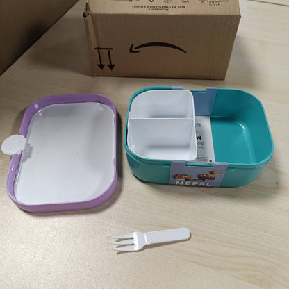 211302 - MEPAL - Kuti Dreke Bento Campus për Fëmijë me Ndarje dhe Pirun, Kapacitet 750ml, Pa BPA, e Përshtatshme për Lavatriçe - Vajzat Paw Patrol