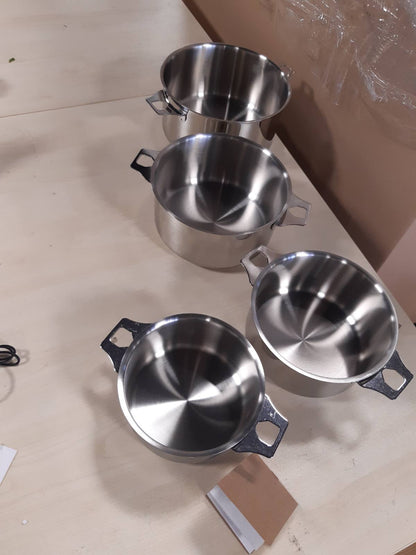213038 - DE BUYER Set prej 4 tenxheresh çeliku inox me doreza të lëvizshme, Diametri 14/16/18/20 cm.