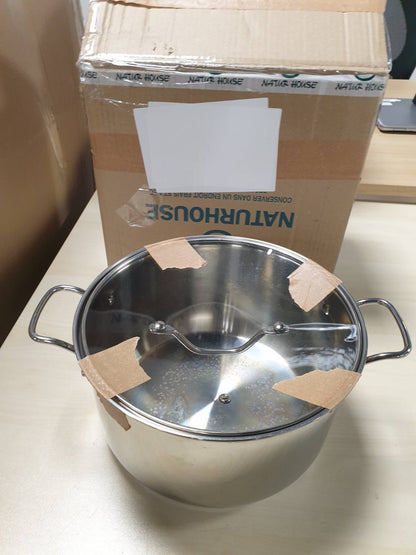 213103 - TEFAL Tenxhere e madhe prej çeliku inox 26 cm / 6.5 L, e pajtueshme me induksionin