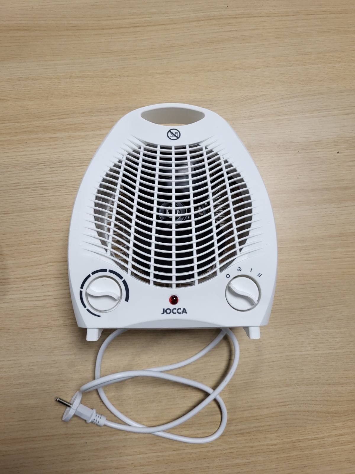 213253 - JOCCA Ngrohës elektrik me ajër të nxehtë 2000W | Ngrohës sobe për banjo | Funksion ngrohjeje dhe ventilatori | 2 shpejtësi | Dorezë mbajtëse