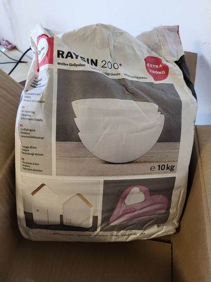 213277 - RAYHER Pluhur derdhës 200, qese 10 kg, pluhur derdhës relievi, që ngurtësohet në ajër dhe pa erë