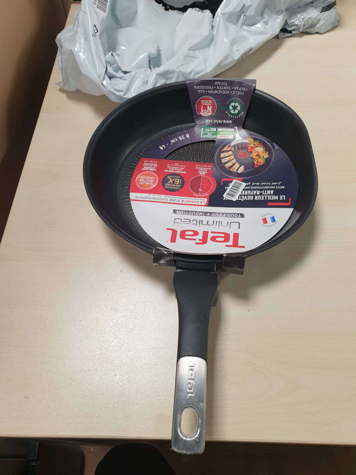 213423 - TEFAL Poêale 28 cm, Induksion, Rezistente ndaj ngjitjes, Funksion Termo-Signal, Prodhuar në Francë