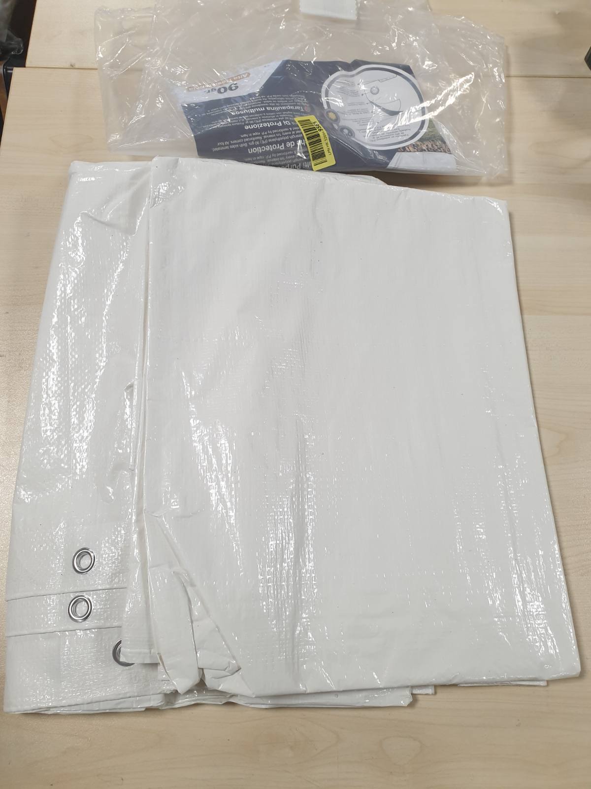 213619 - OFITURIA Tenda shumëfunksionale e papërshkueshme nga uji 2 x 3 m e bardhë, Pako me 2 njësi