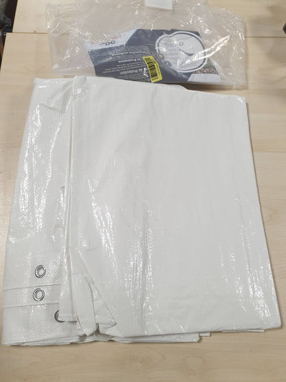 213619 - OFITURIA Tenda shumëfunksionale e papërshkueshme nga uji 2 x 3 m e bardhë, Pako me 2 njësi