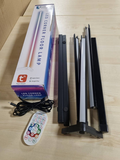 213860 - LUMINEXDESIGNS Llambë Dyshemeje LED RGB, 150 cm, me telekomandë dhe kontroll të aplikacionit.