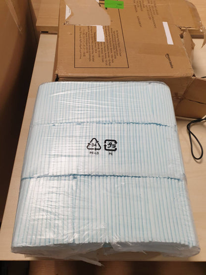214256 - AMAZON BASICS Mbështjellës për jashtëqitje për qen, 150 copë, 56 x 56 cm, blu