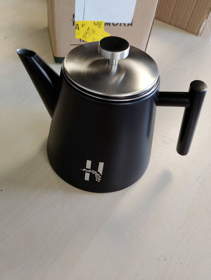 214665 - HANAMURA Çajnik i izoluar me infuzor - çelik inox me dy mure, 1L - i zi modern